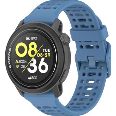 Imagem de Harikiri Pulseiras esportivas de silicone de 22 mm compatíveis com COROS PACE 3/COROS APEX 2 PRO/COROS APEX PRO/COROS APEX 46 mm para homens e mulheres