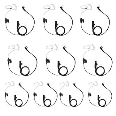 Imagem de Klykon Fone de ouvido UV-5R com microfone Ptt para Baofeng compatível com Kenwood BTECH, Walkie Talkie de rádio bidirecional Retevis RT21 RT222, pacote com 10