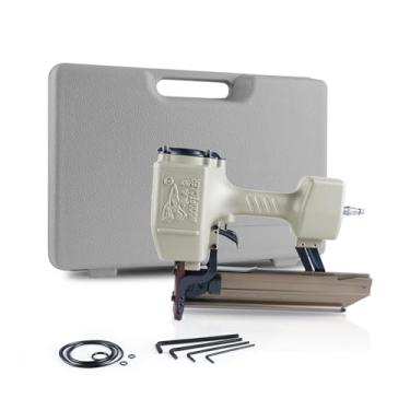 Imagem de Pica-pau grampeador de construção de coroa média, calibre 16 de 17/40.6 cm, serve para grampos de comprimento de 2,5 a 5 cm, grampeador de coroa larga pneumático resistente