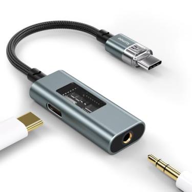 Imagem de Xumee Adaptador e carregador de áudio USB C para 3,5 mm com chip CX31993 (alta resolução 32 bits/384 kHz, 60 W PD) 2 em 1 USB-C para fone de ouvido Dongle auxiliar para iPhone 17/16 Pro Max, Galaxy