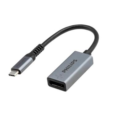 Imagem de PHILIPS Pacote com 3 adaptadores USB-C para DisplayPort [8K UHD @ 60Hz 4K HD @ 144Hz] Velocidade de transferência de dados de 32,4 Gbps, portátil, compatível com MacBook Pro MacBook Air, iPad Pro, XPS