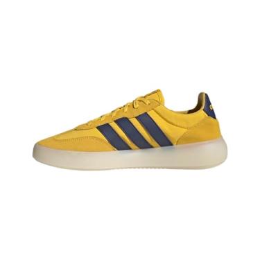 Imagem de adidas Tênis esportivo masculino Barreda Decode, Amarelo utilitário/azul escuro/branco, 4