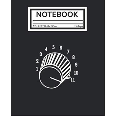 Imagem de Notebook: Crank It Up Crazy Guitar Player High Strung Goes To Eleven Guitarist Player 110 Pages College Wide Ruled Composition Notebook Journal - ... Size 7.5x9.25 for Work School Office