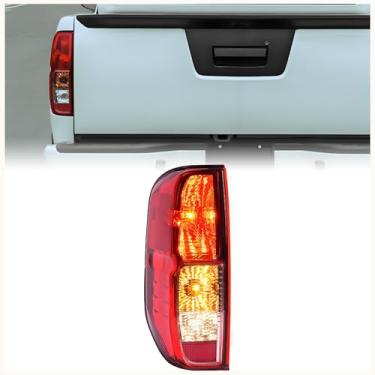 Imagem de KUAFU Luz traseira do lado do motorista compatível com Nissan Frontier 2009-2012 Suzuki Equator 2005-2021 substituição para NI2800170 26555EA825 lâmpada de freio de halogênio com lâmpada (lente