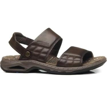 Imagem de Sandália Masculina Conforto em Couro Pegada