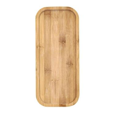 Imagem de Bandeja Bambu Retangular 32cm x 14cm Borda Slim Prime - Tuut