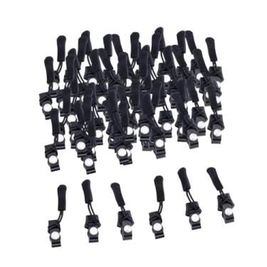 Imagem de Colaxi 60 pçs kit de reparo de zíper etiquetas de zíper fixador de zíper destacável slider substituição para bolsa casaco calças vestuário