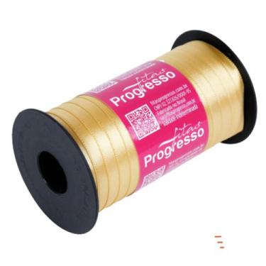 Imagem de Fita de Cetim Progresso 7mm 100 Mts Ouro 228
