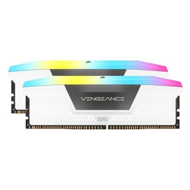 Imagem de CORSAIR Vengeance RGB DDR5 Kit de aprimoramento de luz (sem memória física) – Branco