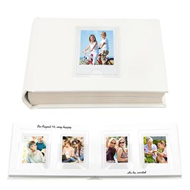 Imagem de Photo Album with Writing Space for Fujifilm Instax Mini Camera, Polaroid Camera, 64 Pockets Instax Photo Album Polaroid Photo Albums Book for Fujifilm Instax Mini 11 9 8 40 Evo Instant Camera, White