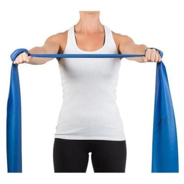 Imagem de Faixa Elástica Resistência Extra Forte Azul 150cm Mercur