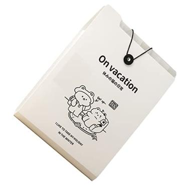 Imagem de Expandindo a Pasta de Arquivos, Letra Portátil Arquivos e Carteiras Práticas Portáteis Documento de Acordeão de Papel para Estudantes para Estação de Escritório da Escola Time de