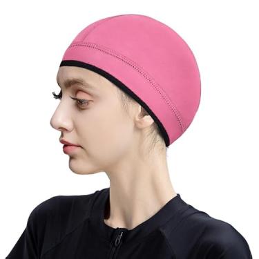 Imagem de TBLUITE Touca de neoprene com capuz de mergulho 2 mm Touca térmica de natação para meninas, meninos, crianças, jovens, homens, mulheres, mantém o cabelo longo e encaracolado com tranças limpas para