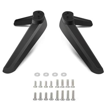 Imagem de SKXMOD Suporte de TV universal para mesa, suporte de TV, base de substituição, base de TV, pedestal, pés, suporte de TV, pernas de montagem 17 mm a 20 mm, fácil de usar