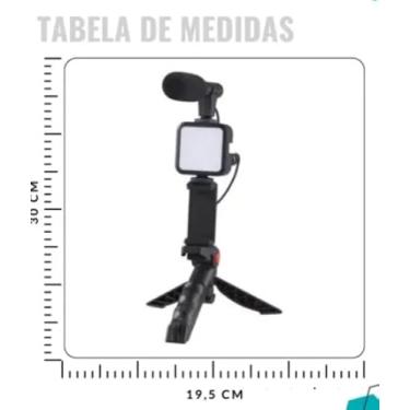 Imagem de Suporte Tripé para Celular, Câmera e Luz LED, Acessório para Youtuber