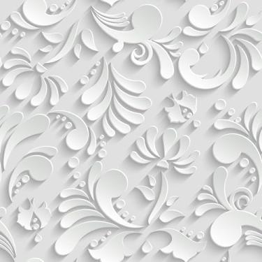 Imagem de Papel De Parede 5m Adesivo Lavável Provençal Gesso 3D