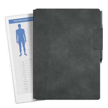 Imagem de OLAIKE Capa magnética para tablet de papel colorido de 11,8 polegadas (Versão 2024), capa fina e inteligente de couro PU com fecho de caneta, pacote com assinatura premium (cinza)