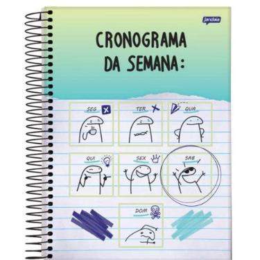 Imagem de Caderno Universitário 80 Folhas Flork Capa 1 - Jandaia