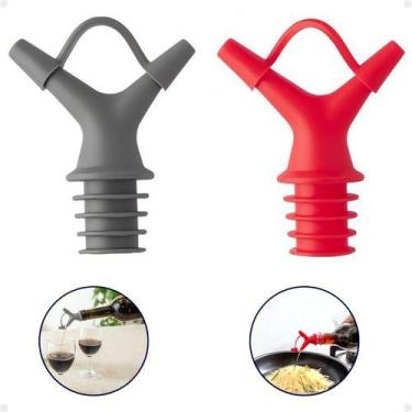 Imagem de Bico Dosador Duplo Silicone Drinks Para Óleo E Bebidas - Clink