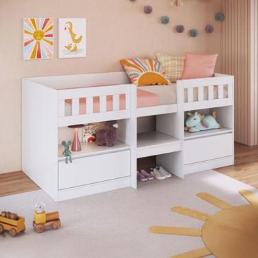 Imagem de Cama Infantil Ilha Bela 2 Portas Branco - Art In Móveis, Branco, Unise