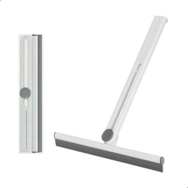 Imagem de Rodo Dobrável Para Pia E Janelas Vidro Limpador Domestico 29,5x28cm - 