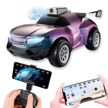 Imagem de Carrinho de Controle Remoto Quick Run Car com Câmera HD, Transmissão em Tempo Real, 20 km/h, Roxo