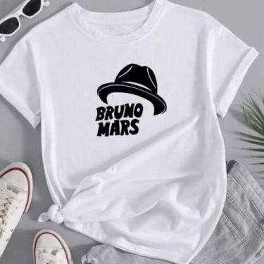 Imagem de Camiseta branca música Bruno Mars - loja dinka, G