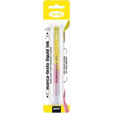 Imagem de Pincel marca texto ponta dupla am rs pastel Liquid Ink Oval un 1 un
