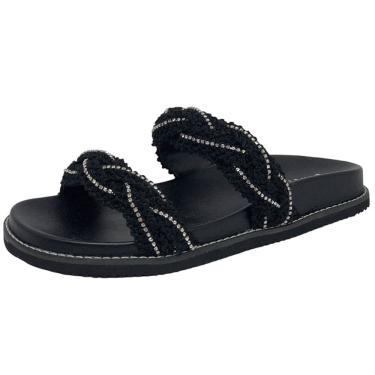 Imagem de Chinelo Feminino Flatform Crochê Conforto Elegante Lia Line