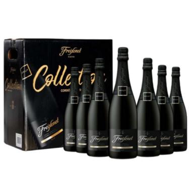 Imagem de Kit 6 Cava Freixenet Cordon Negro 750ml e 1 Cava Freixenet Cordon Negro 1500ml