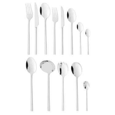 Imagem de WOLFF - Faqueiro de Aço Inox Firenze 101 Peças Com Caixa Litografada - Jogos de Talheres - Mesa Posta - Utensílios de Cozinha, Enxoval, Casamento, Decoração