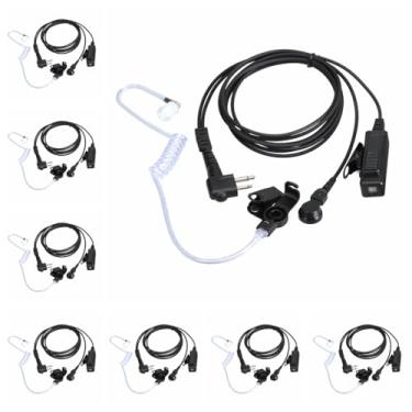 Imagem de KCTIN Fones De Ouvido Para Walkie Talkies Motorola Com Microfone, Tubo Acústico 2 Pinos E Ppt Cp200 Gp2000 Xu1100 Pro1150 Mu12 (Pacotes 8)