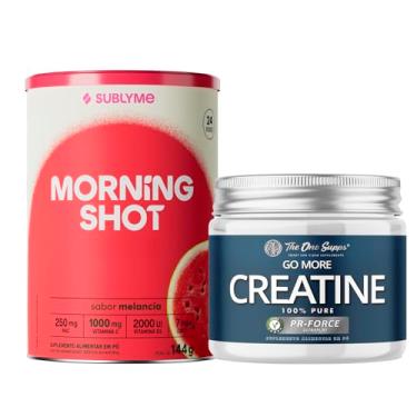 Imagem de Kit Creatina 150gr The One Supps + Morning Shot - Sabo Melancia - Lata 144g - Sublyme