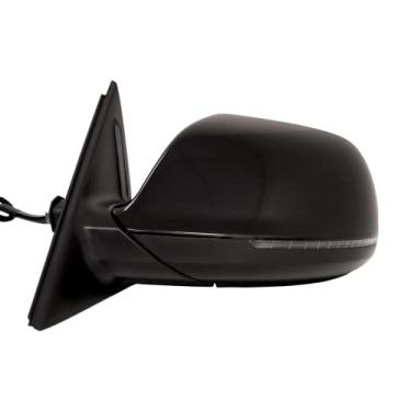 Imagem de Spieg Espelho lateral do motorista para Audi Q5 2009-2014 | Montagem do espelho retrovisor do lado esquerdo ajuste de potência vidro aquecido lâmpada dobrável luz de seta | Phantom Black Pearl 9 pinos