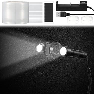 Imagem de Pistola de pintura automotiva com sistema de iluminação de pistola de pulverização com película extensível de 4 cm x 1,97 m para acessórios de pulverização de pistola de pulverização automotiva,