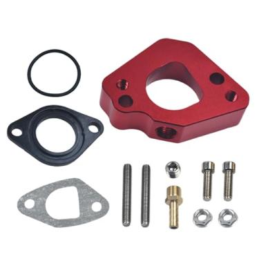 Imagem de AKSGKGQ Entrada de tarugo com coletor de pulso para Predator 212cc CT200u BT200X para Hond* GX160 GX200 6,5HP OHV 196cc KT196 Motores clone Mini Bike Go Kart Vermelho