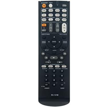Imagem de Comandante de controle remoto de substituição RC-737M adequado para receptor AV Onkyo HT-R670 TX-SR507 HT-S6200 TX-SR577 HT-S620 HTP-670 TX-SR507B SKF-670 SKR-670 SKW-770 SKC-670 UP-670 A1 29 344937