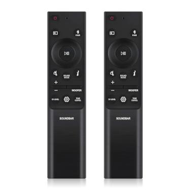 Imagem de 2 peças AH81-15047A controle remoto de substituição para alto-falante Samsung Sound Bar HW-Q990B HW-Q930B HW-Q60C HW-Q6CB HW-Q600B HW-Q67CB HW-Q60B HW-Q990B/ZA HW-Q935B HW-Q810B HW-Q710B HW-Q91 0B