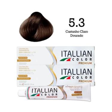 Imagem de 2 Unidades Coloração Itallian Color 5.3 Castanho Claro Dourado - Itall