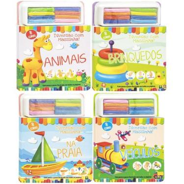 Imagem de Coleção Livro Infantil Interativo Com Massinha Guia Passo a Passo Ilus