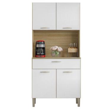 Imagem de Kit Armario 4 Portas 1 Gaveta Cris Kit`s Paraná - Freijó/supremo Freijó/supremo