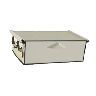 Imagem de Ioensy Capa de carrinho de compras portátil multifuncional, substituição para carrinho de jardim, bolsa para compras de supermercado, jardim e áreas externas, Bege 74cmx45cmx25cm