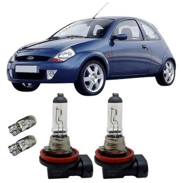 Imagem de Par Lâmpadas Farol Milha Halógena 12V Ford Ka 1997 A 2007 - FullLight