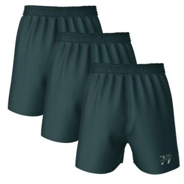 Imagem de Kit 3 Calção Shorts Treino Futebol Esporte Academia Adulto - Sete Sete