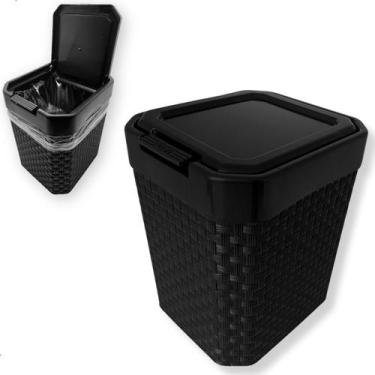 Imagem de Lixeira 5 Litros Tampa Cozinha Bancada Pia Banheiro Lavabo ArqPlast