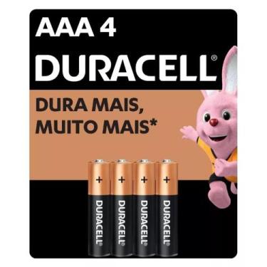 Imagem de Pilha AAA Palito Duracell Com 4 Unidades