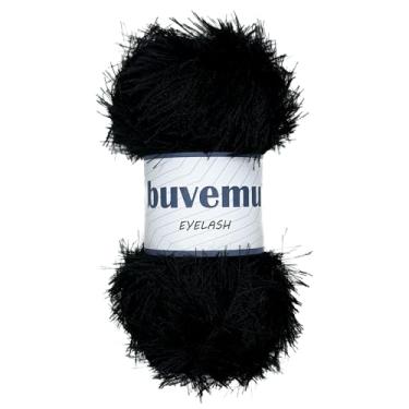 Imagem de Buvemu Fio de pele divertido para cílios 100 gramas (100 g) 175 jardas (160 metros) (preto)