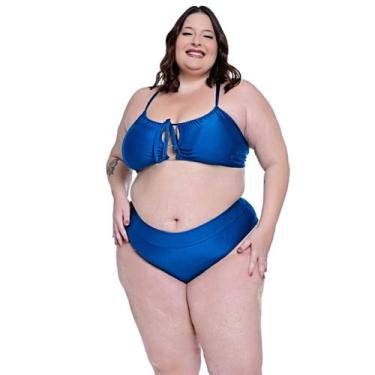 Imagem de Biquíni Plus Size Com Bojo Removível Disfarça Barriguinha - HYPE MODAS