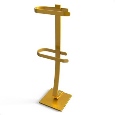 Imagem de Porta Papel Higiênico de Chão Suporte Papeleira Dourada.D
