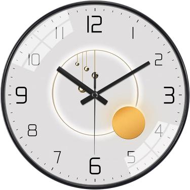 Imagem de Relógio De Parede Silencioso Sem Tique-taque Grande Fazenda Moderna Rútica Relógios Decorativos Para Cozinha Sala De Cama Chuveiro Jardim Ao Ar Livre Escritório Decoração De, Lm, 35CM